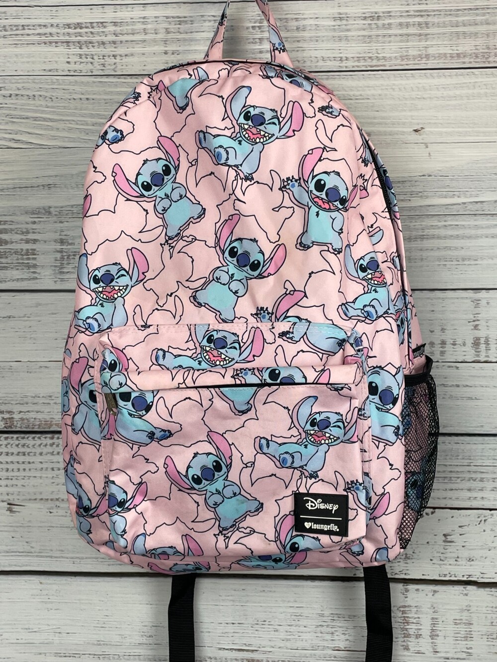 Disney Loungefly Lilo & Stitch Backpack Pink Blue
